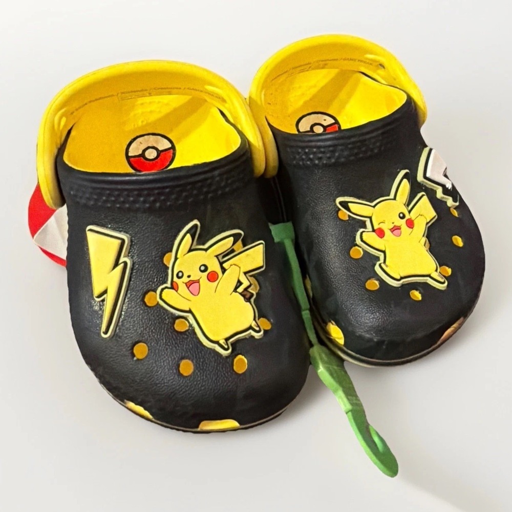 Crocs POKEMON PIKACHU CLASSIC CLOG Toddler Shoe Size C4 New With Tags